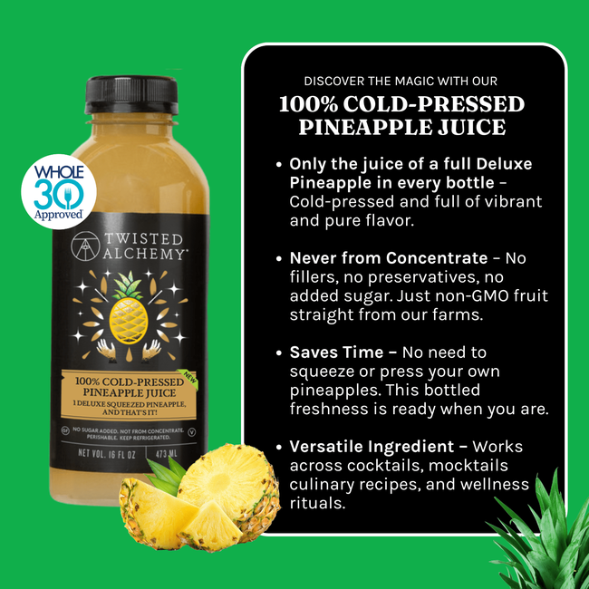 16oz 100% PINEAPPLE JUICE COLD PRESSED-gallery-61499721056623