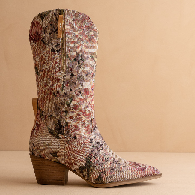 The Brilee | Mauve Tapestry Boot-gallery-38968676024497