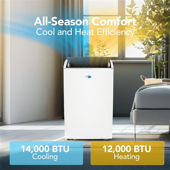 Whynter Inverter Dual Hose Portable Air Conditioner with Smart Wi-Fi, Heater, Dehumidifier, and Fan -gallery-47409505108216