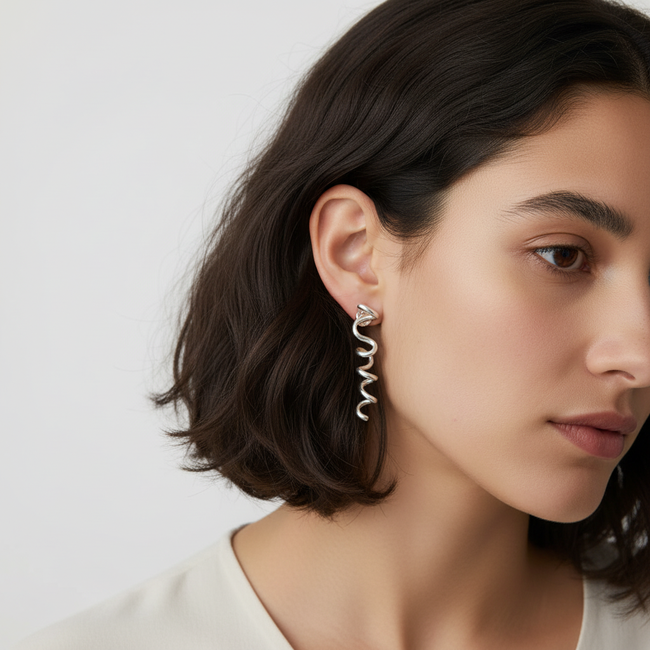 Love Earings - Sterling Silver-gallery-38086983155888