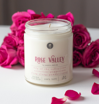 Soy Candle Rose Valley  8 oz.
