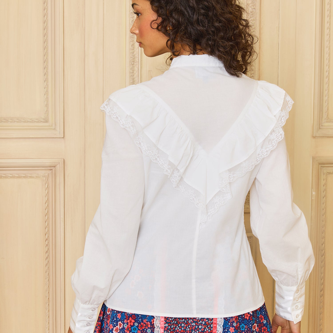 GUNNE SAX by ModCloth Karina Edwardian Ruffle Blouse-gallery-39186146328747