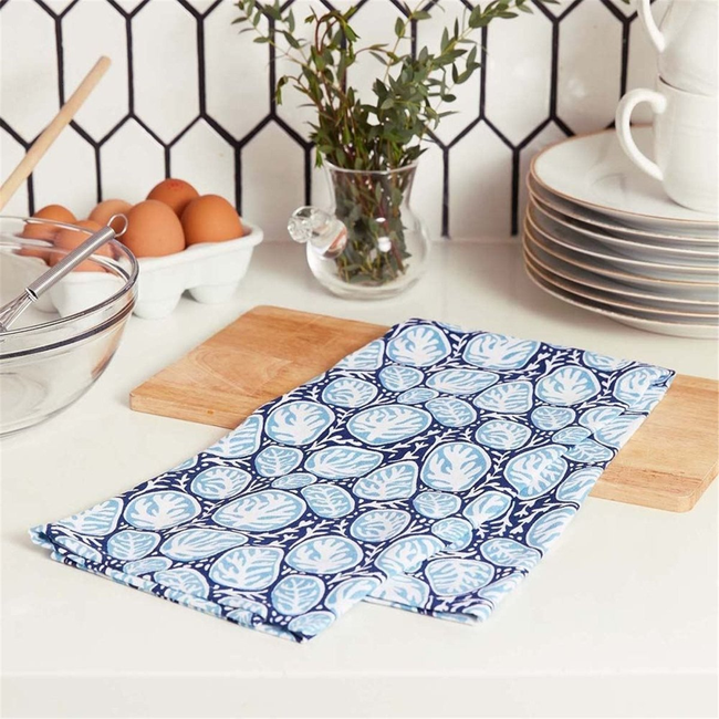 Sea Life Kitchen Cotton Towels (Set of 3)-gallery-32767239061591