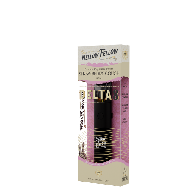 Delta 8 Premium 2ML Disposable Vape - Strawberry Cough (Sativa)-gallery-34715136884942