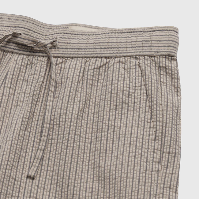 Tyler Crinkle Stripe Drawstring Short - Chinchilla-gallery-47041176502530