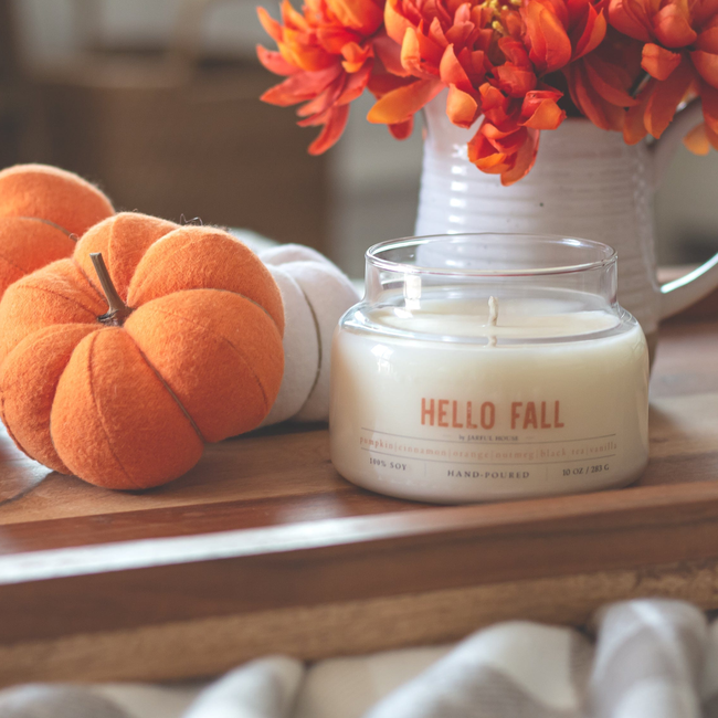Fall Candle Hello Fall 10 oz.-gallery-28328215904326