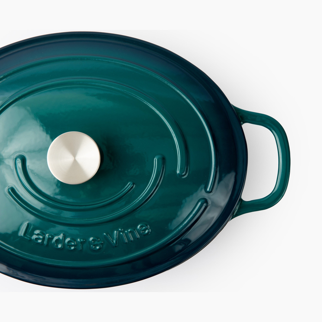 Enameled Cast Iron Oval Dutch Oven | 8QT/7.5L-gallery-53351576863092