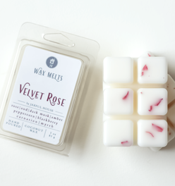 NEW Luxurious Velvet Rose Coconut Wax Melts - Oud, Peppercorn, Blackberry, Rose, Carnation, Myrrh, A