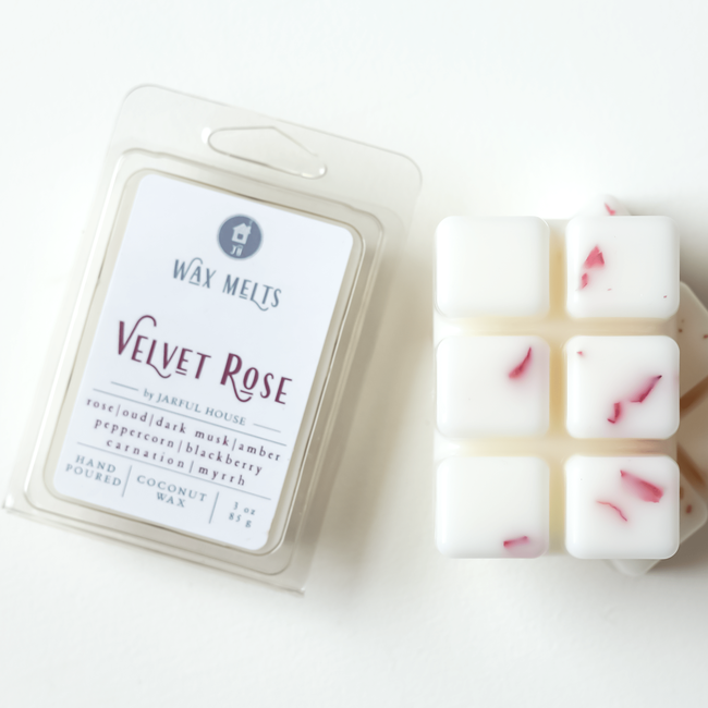 NEW Luxurious Velvet Rose Coconut Wax Melts - Oud, Peppercorn, Blackberry, Rose, Carnation, Myrrh, A-gallery-31105621098566