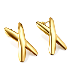 Beso "X" Stud Earrings