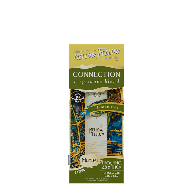 Connection Blend - Terp Sauce 1ml Disposable Spinner Vape - Lemon Tree (Sativa)-gallery-36989953081550