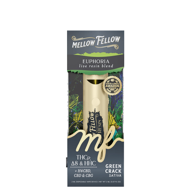 Euphoria Blend 2ml Live Resin Disposable Vape - Green Crack (Sativa)-gallery-37327752298702