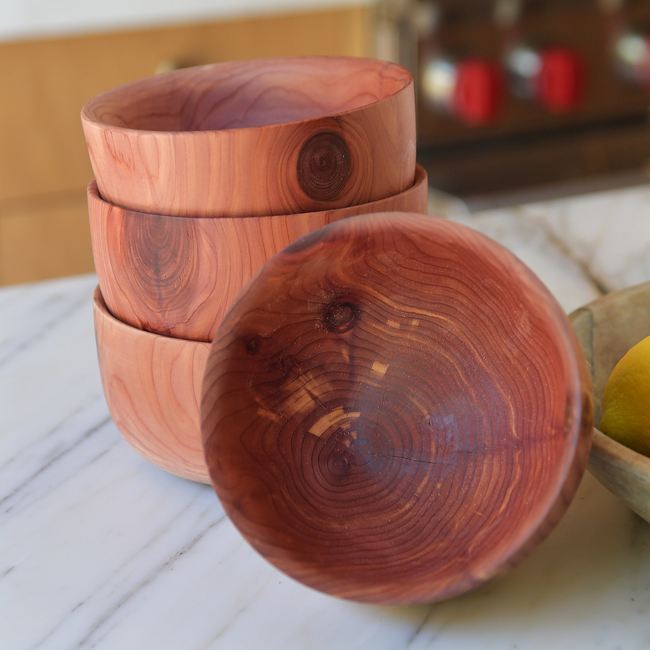 Red Cedar Bowls, The Candy Apple Set of Four Bowls-gallery-38548345585842