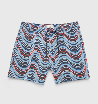 Jimmy 5" Wave Volley - Multi Blue