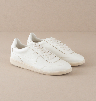 The Kyla | White Classic Low Top Sneakers
