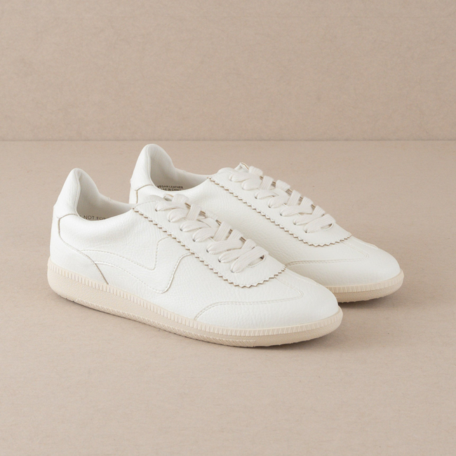 The Kyla | White Classic Low Top Sneakers-gallery-36297288876209