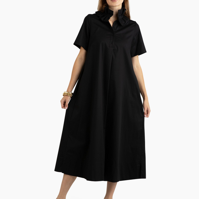 Weekender Ruffle Caftan - Midnight-gallery-50934550364448