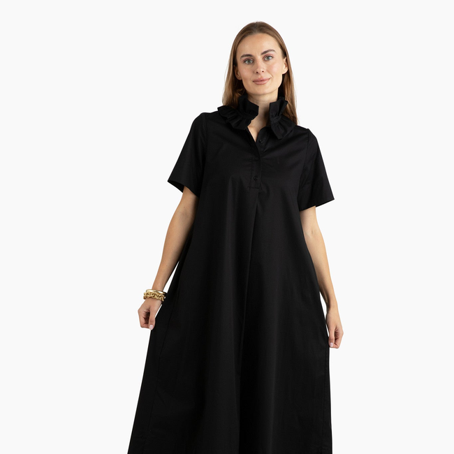 Weekender Ruffle Caftan - Midnight-gallery-50934550364448