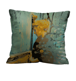 Woman's Portrait Luxury Pillow - Fallen Angel