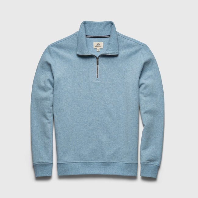 Bobby Fleece Quarter Zip - Blue Heather-gallery-44470650798338
