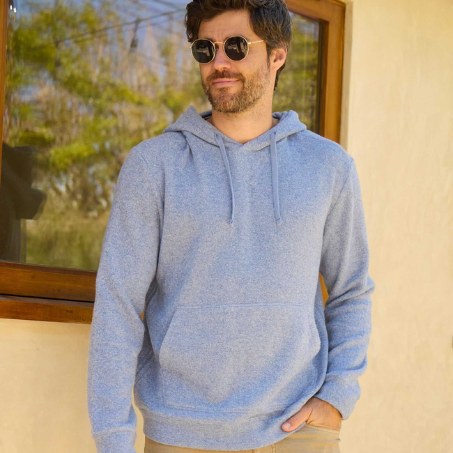 Justin Cashmist Fleece Hoodie - Blue Heather-gallery-44122752483586