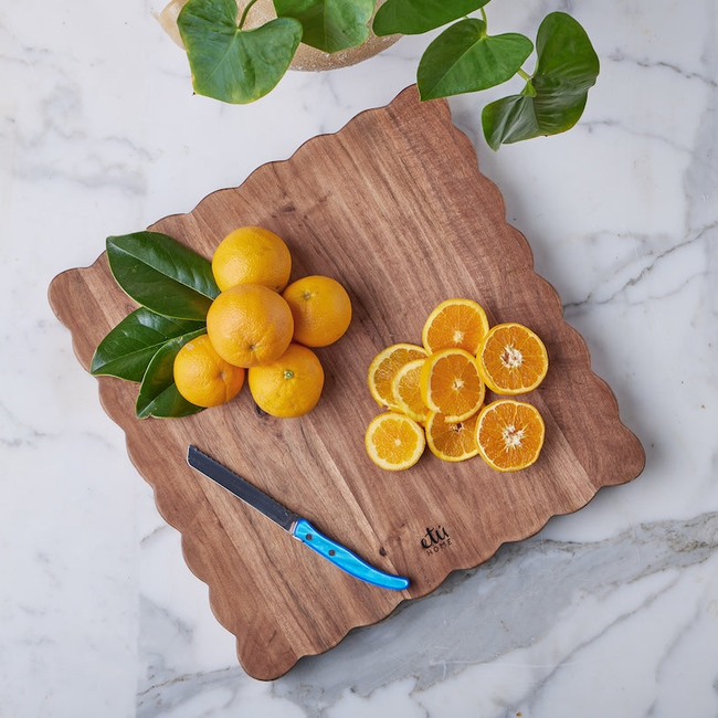 Scalloped Cutting Board, Large Square-gallery-46331025227969