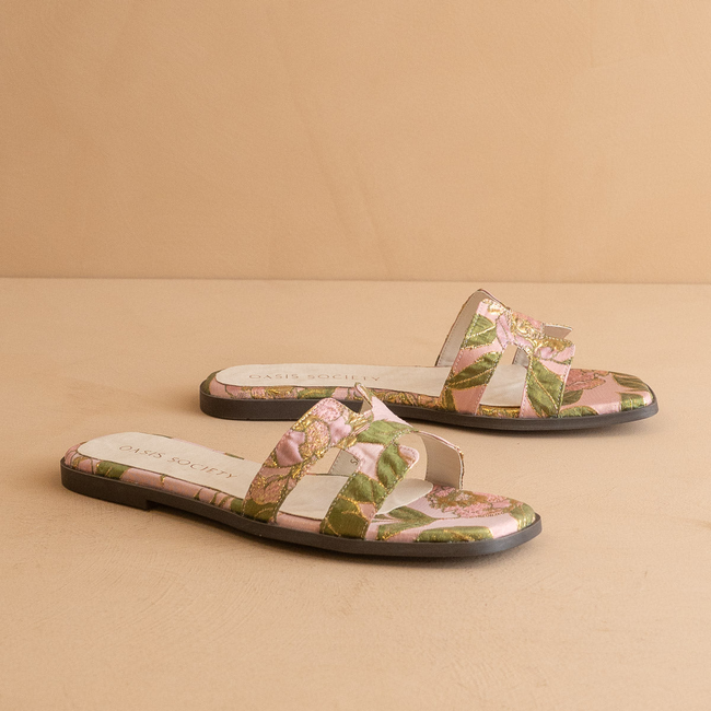 The Everlee | Rose Garden Floral H-Strap Summer Sandal-gallery-42229712814257
