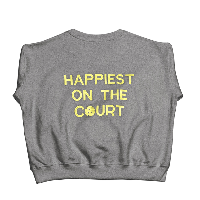 Happiest on the Court® pickleball sweatshirt-gallery-38050018295968