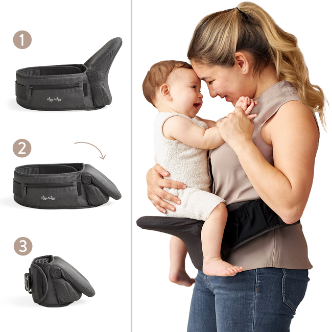 Itzy Hold & Fold™ Hip Seat Baby Carrier-gallery-39914765615275