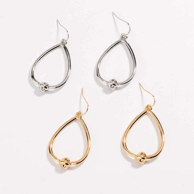 Dainty Love Knot Earrings-gallery-30351634268218