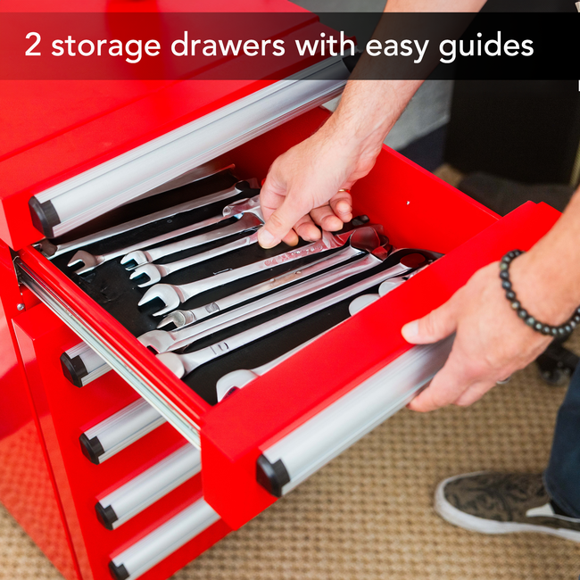 Whynter TBR-185SR 1.8 cu. ft. Portable Toolbox Refrigerator with 2-Drawers and Lock in Red Stainless-gallery-48113105928440