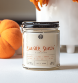 Fall Candle Sweater Season - 8 oz. | Natural Soy Thanksgiving Candle