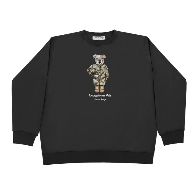 Georgetown Veterans Embroidered Crewneck-gallery-54076348825917