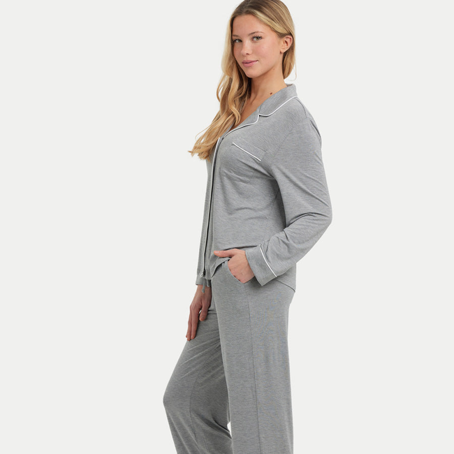 Long Sleeve Bamboo Pajama Set-gallery-41445326717168