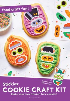 Franken Faces Cookie Craft Kit with Edible Stickers