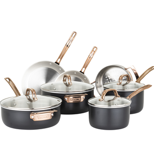 Black and Copper 3-Ply Cookware