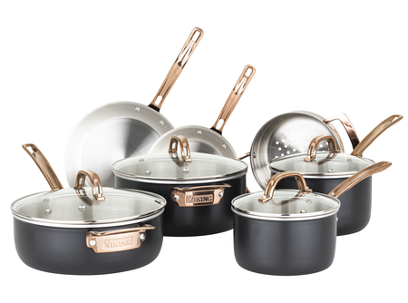 Black and Copper 3-Ply Cookware