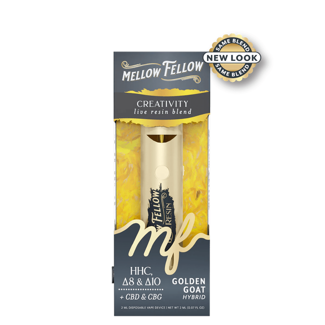 Creativity Blend 2ml Live Resin Disposable Vape - Golden Goat (Hybrid)-gallery-37327751250126