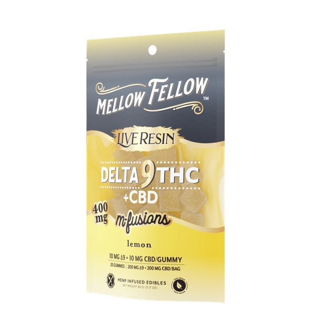 Delta 9 Live Resin Edibles 400mg - Lemon-gallery-38665648668878