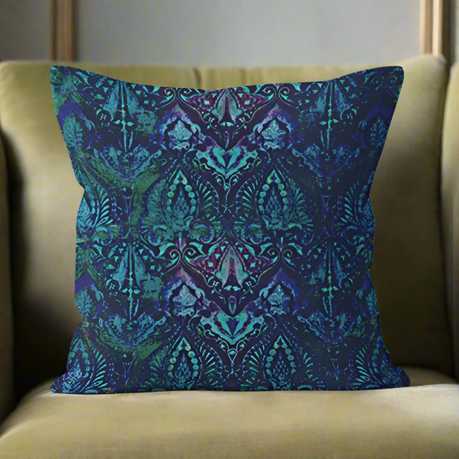 Luxury Paisley Pillow - Neela Blue-gallery-33203131449457