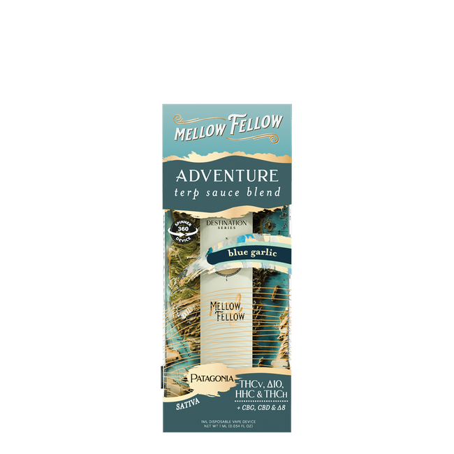 Adventure Blend - Terp Sauce 1ml Disposable Spinner Vape - Blue Garlic (Sativa)-gallery-36989952426190