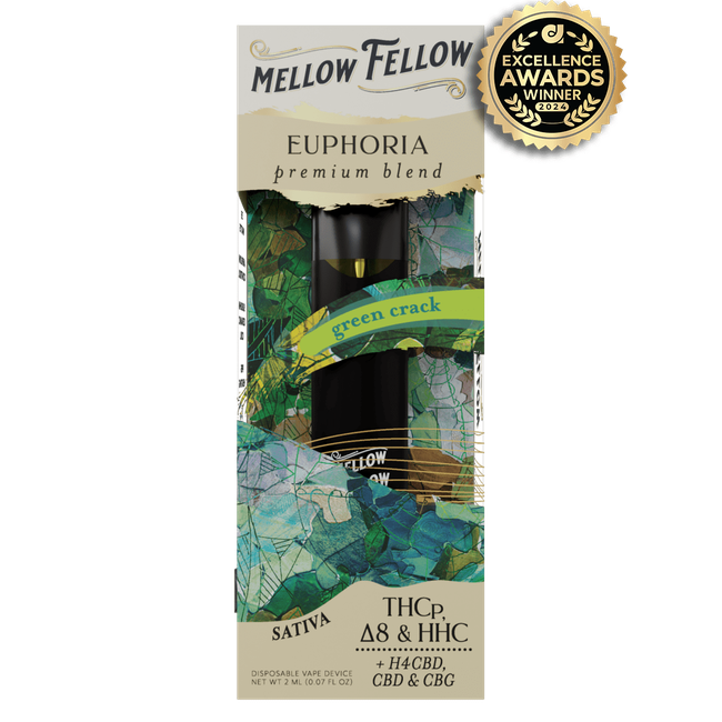 Euphoria Blend 2ml Disposable Vape - Green Crack (Sativa)-gallery-36443549728974