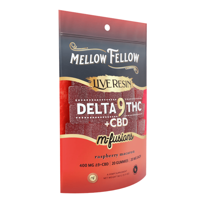 Delta 9 Live Resin Edibles 400mg - Raspberry Macaron-gallery-37327660024014