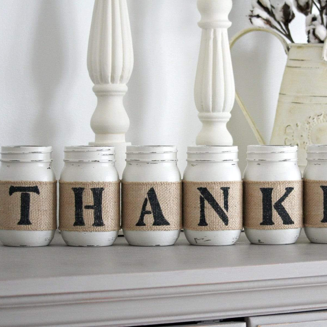 THANKFUL Rustic Home Decor - Two Sided-gallery-2340659462179