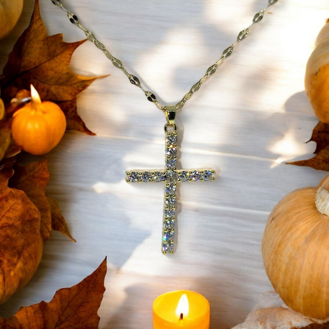 Radiant Faith Cross Pendant-gallery-42474173497594