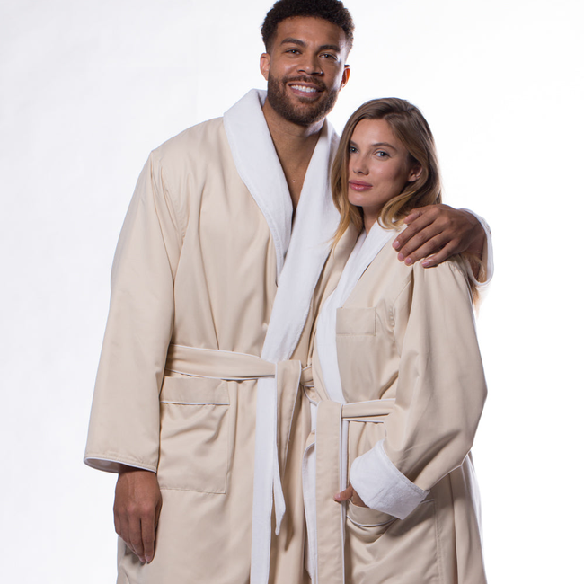 Luxury Microfiber Lined Robe Nude-gallery-46194682921219