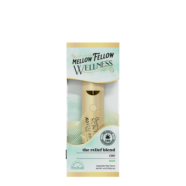 The Relief Blend - 1ml CBD Disposable Vape (Mint)-gallery-37475634938062