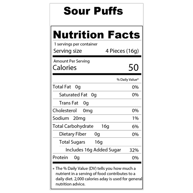 Sour Puffs Freeze Dried Candy - Snack Size-gallery-36767761924302