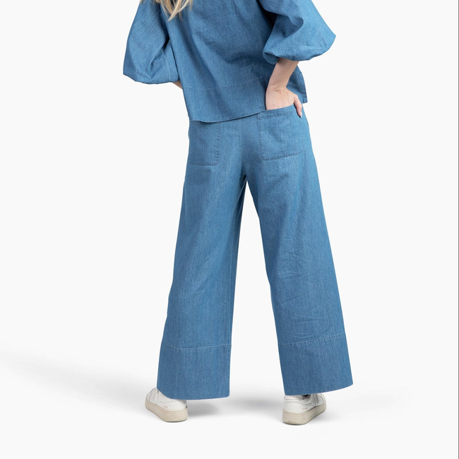Take Pause Pant Set - Chambray-gallery-51834732839200