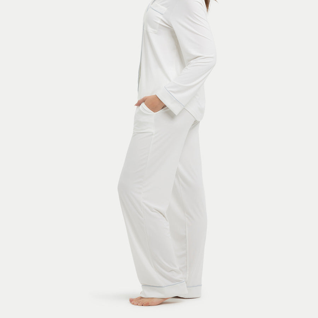 Long Sleeve Bamboo Pajama Set-gallery-41445329862896